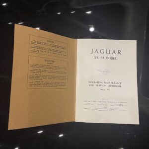 XK150 Operating, Maintenance and Service Handbook
