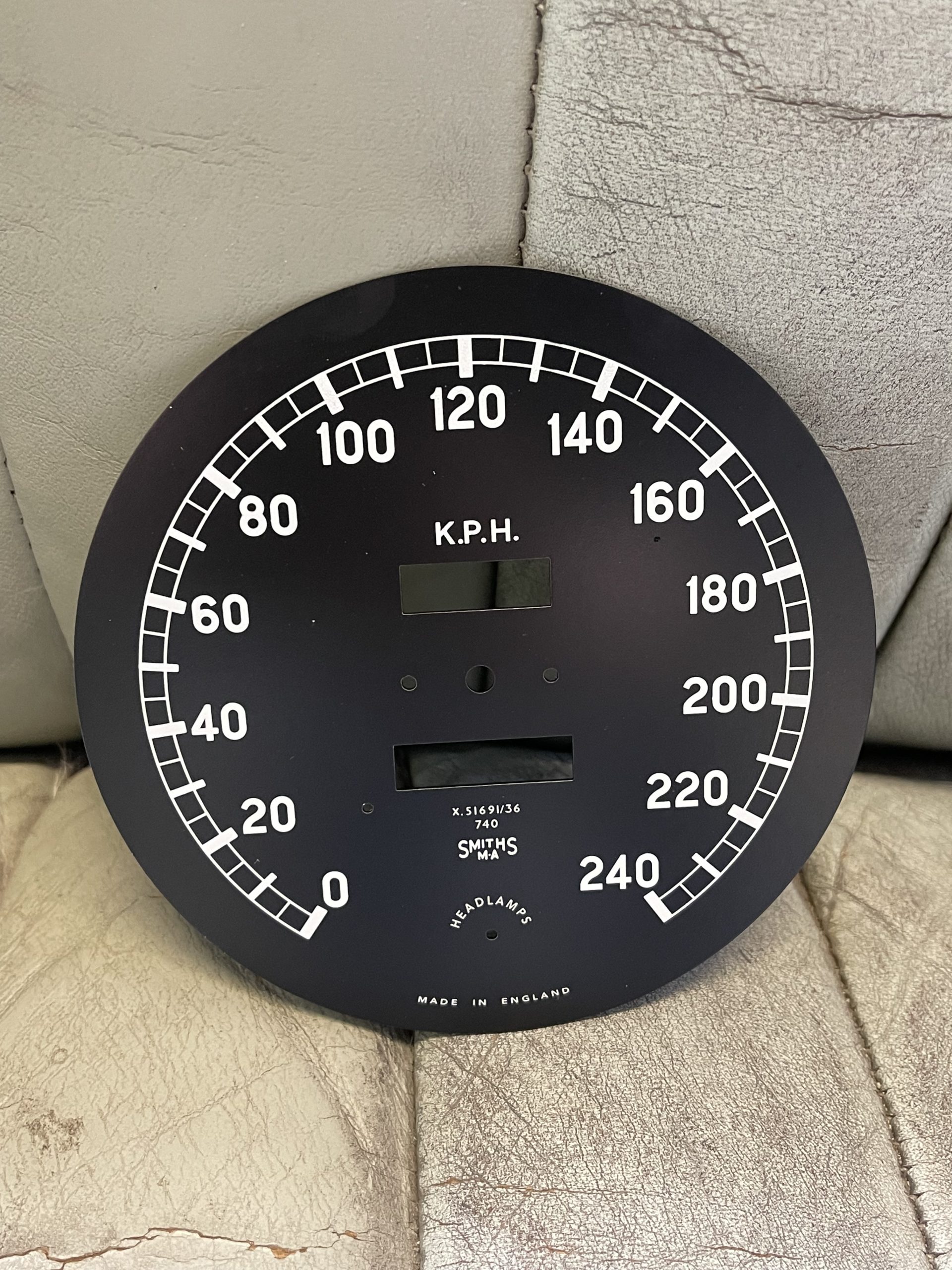 Tachozifferblatt XK120/140 240 km/h (C5390/FACE)