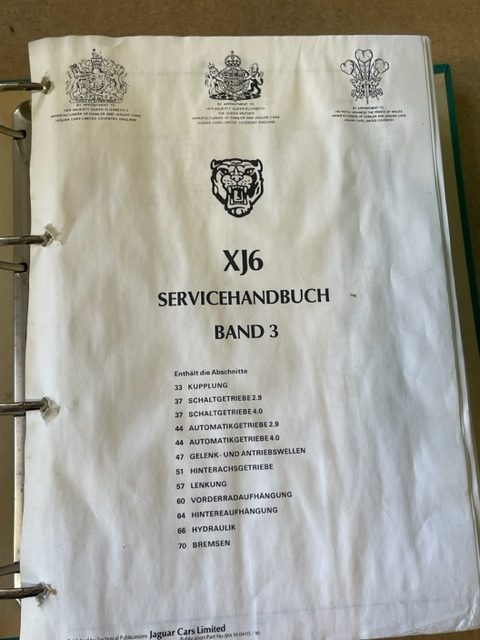Werkstatthandbuch Band 1 – 5, XJ6 1990 (JJM131611/40) – Bild 10