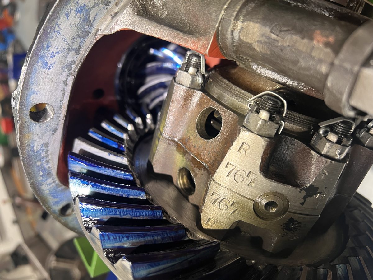 Gematchtes ENV Differential am Einstellen mit Touchierfarbe