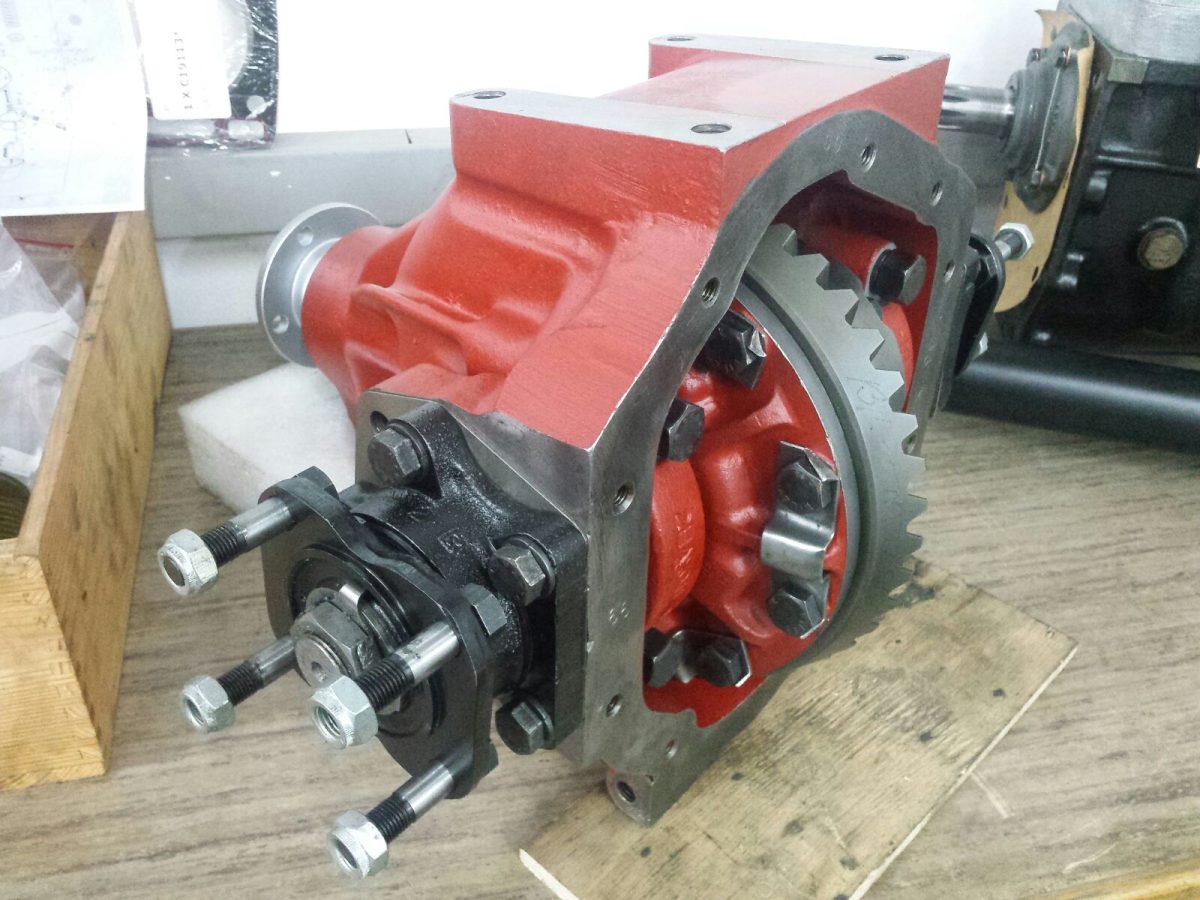Fertig revidiertes Differential von hinten