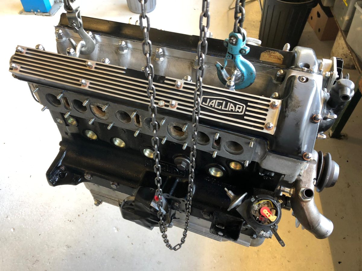 Frisch aufgebauter E S2 Motor von rechts
