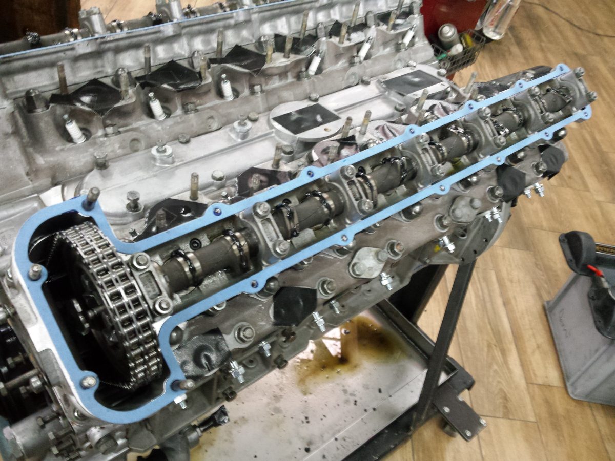 Nocken mit Penrite Engine Assembly Lube für Erstlauf vorbereitet